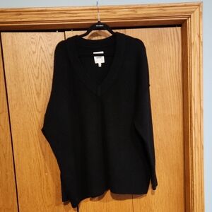Aerie Black V-Neck Women's Sweater